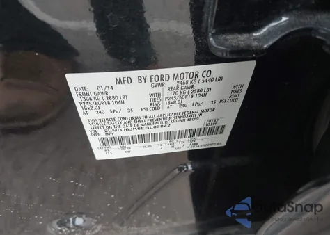 2014 Lincoln Mkx from USA, damaged, VIN 2LMDJ6JK6EBL03842